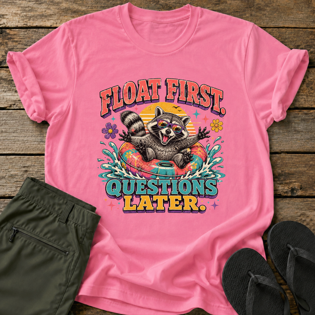 Float First Raccoon T-Shirt