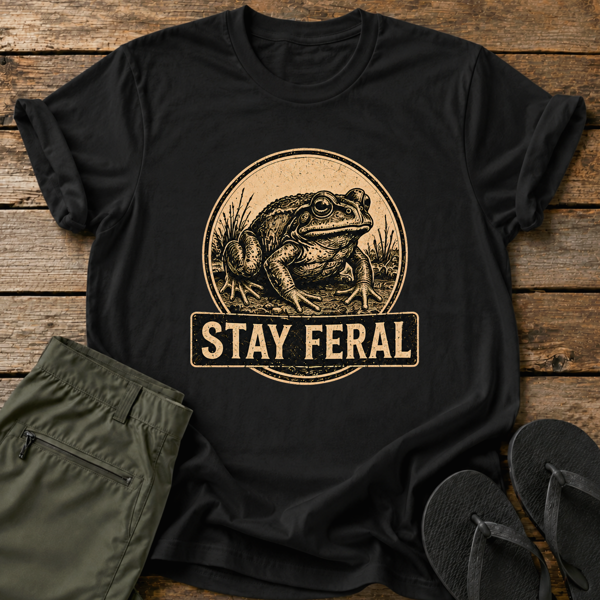 Stay Feral Frog T-Shirt