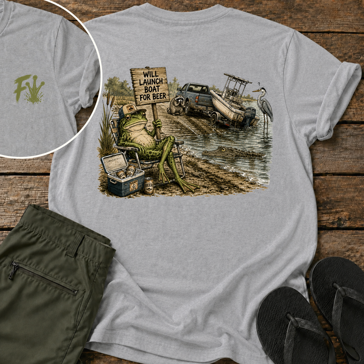 Will Launch Boat For Beer T-Shirt