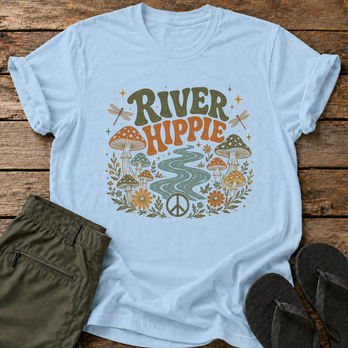 River Hippie Peace T-Shirt