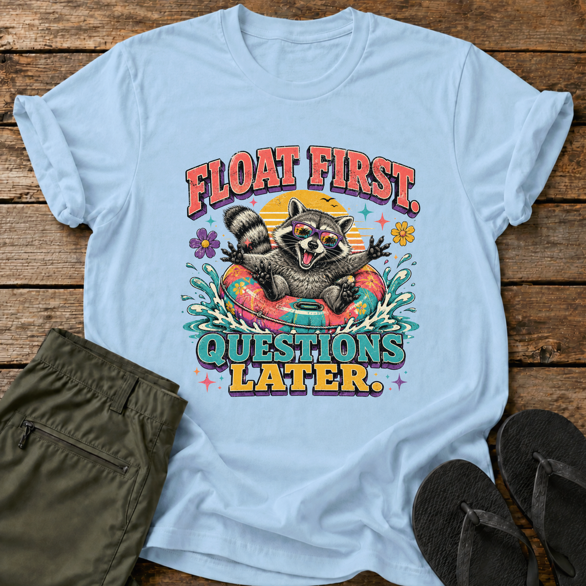 Float First Raccoon T-Shirt