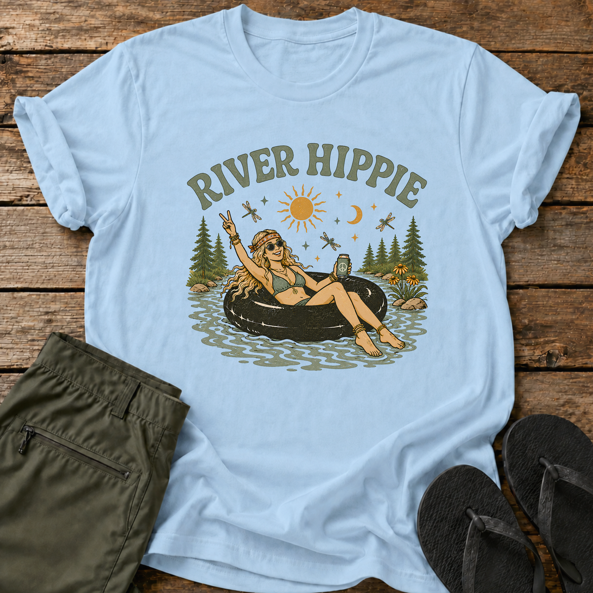 River Hippie Girl T-Shirt