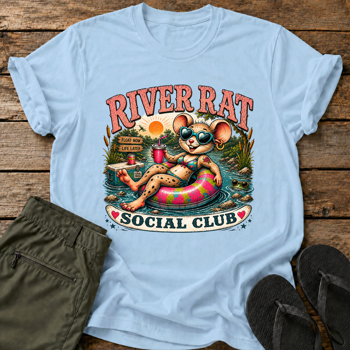 Girl River Rat Social Club T-Shirt