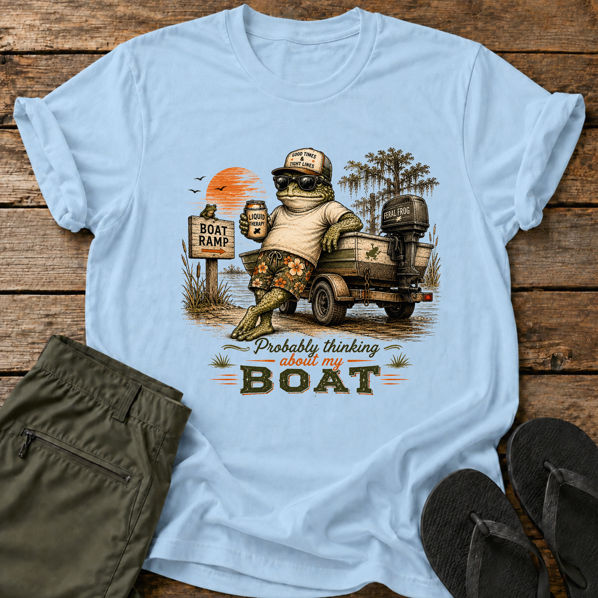 Thinking About My Boat T-Shirt