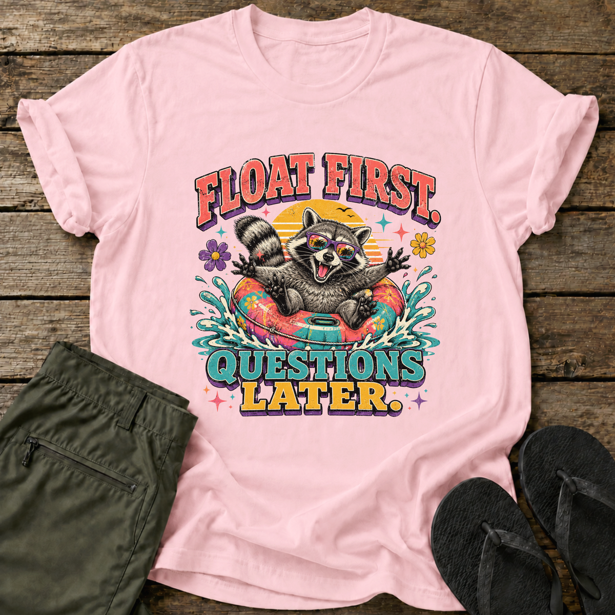 Float First Raccoon T-Shirt