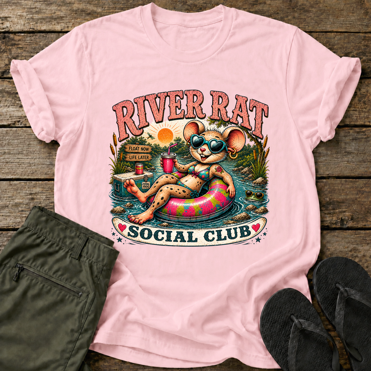 Girl River Rat Social Club T-Shirt