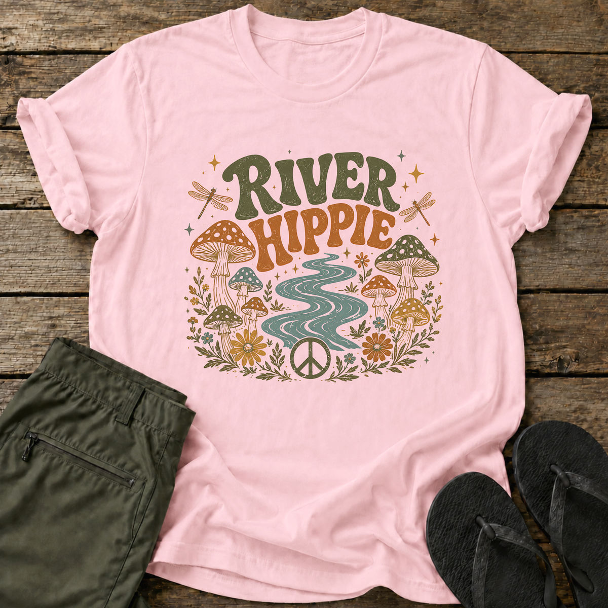 River Hippie Peace T-Shirt