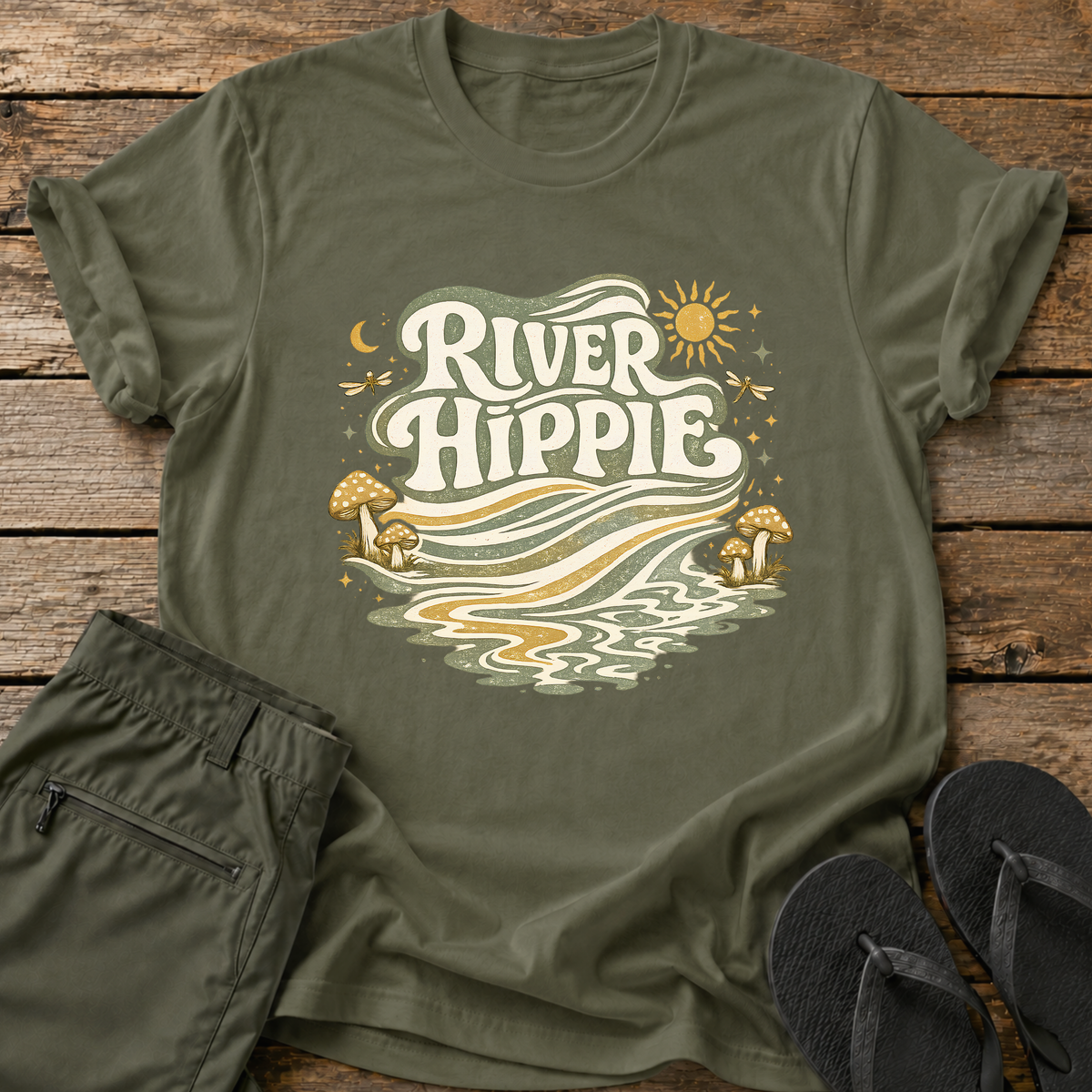 Flowing River Hippie T-Shirt