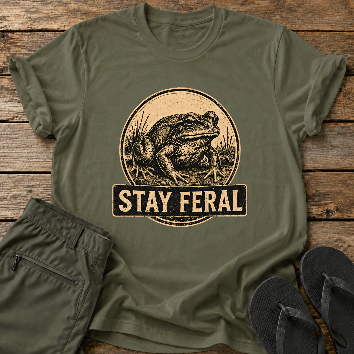 Stay Feral Frog T-Shirt