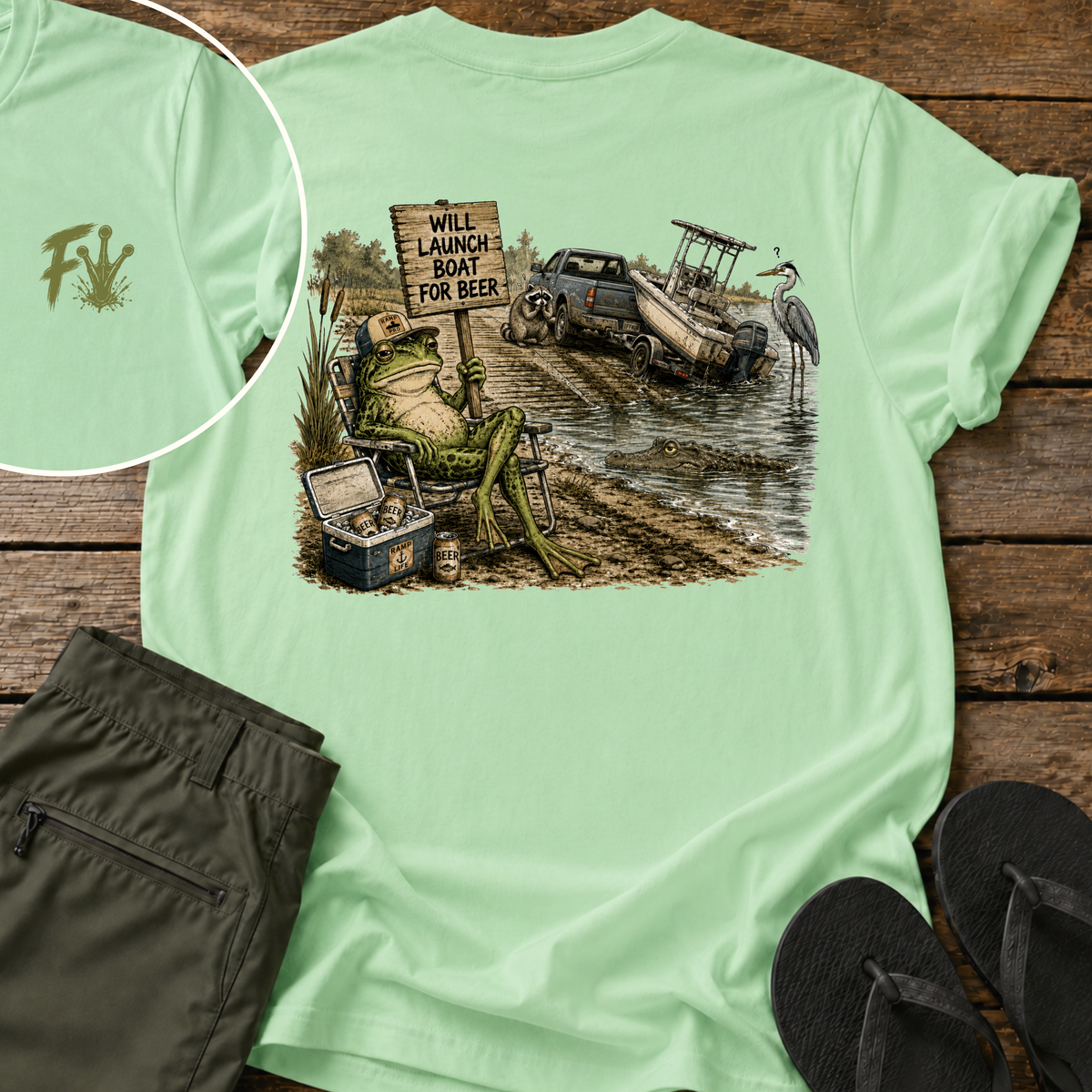 Will Launch Boat For Beer T-Shirt