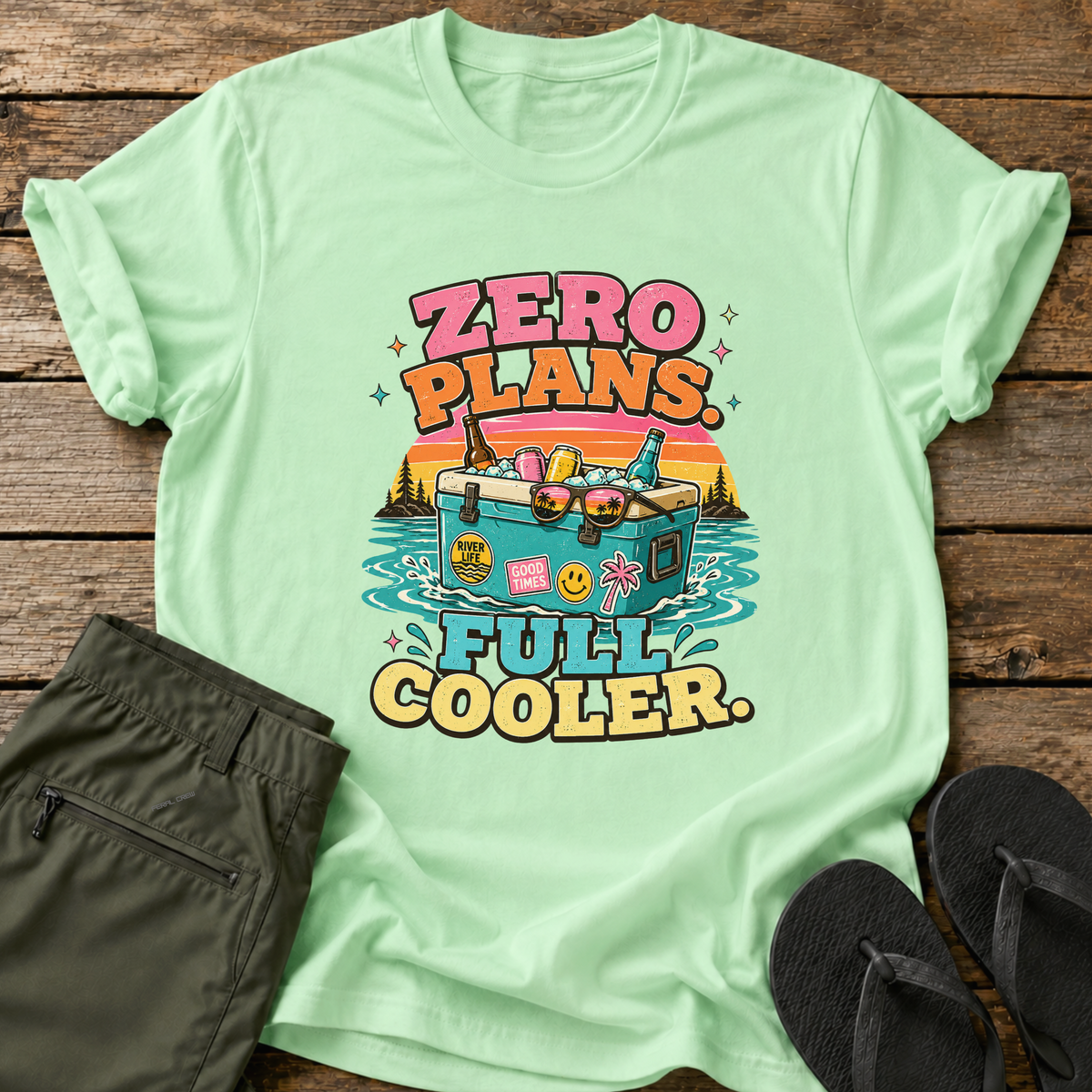 Zero Plans Full Cooler T-Shirt