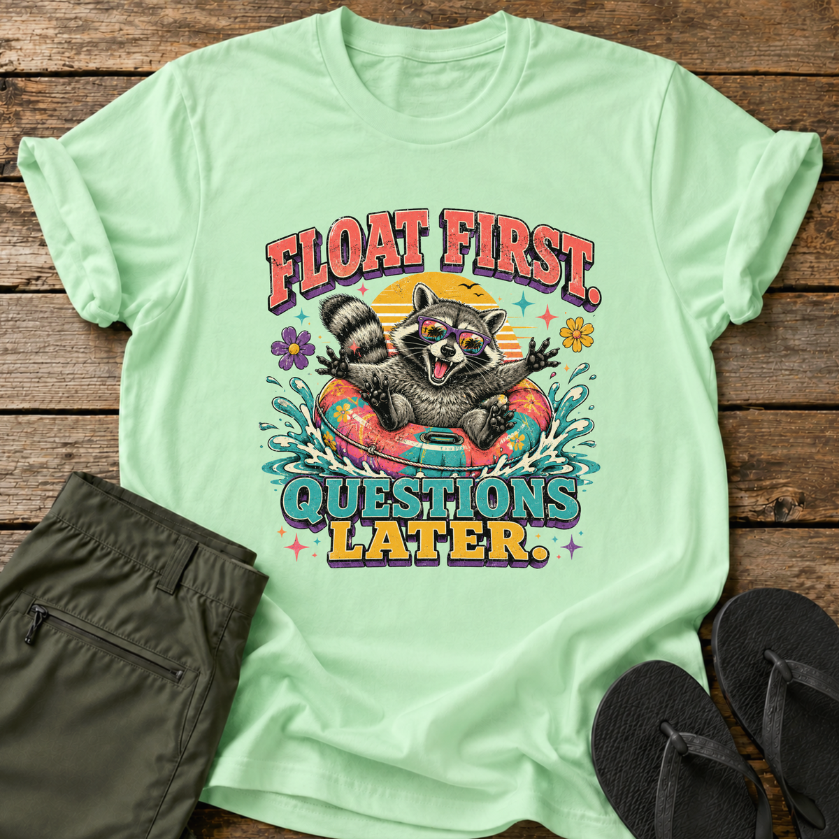 Float First Raccoon T-Shirt