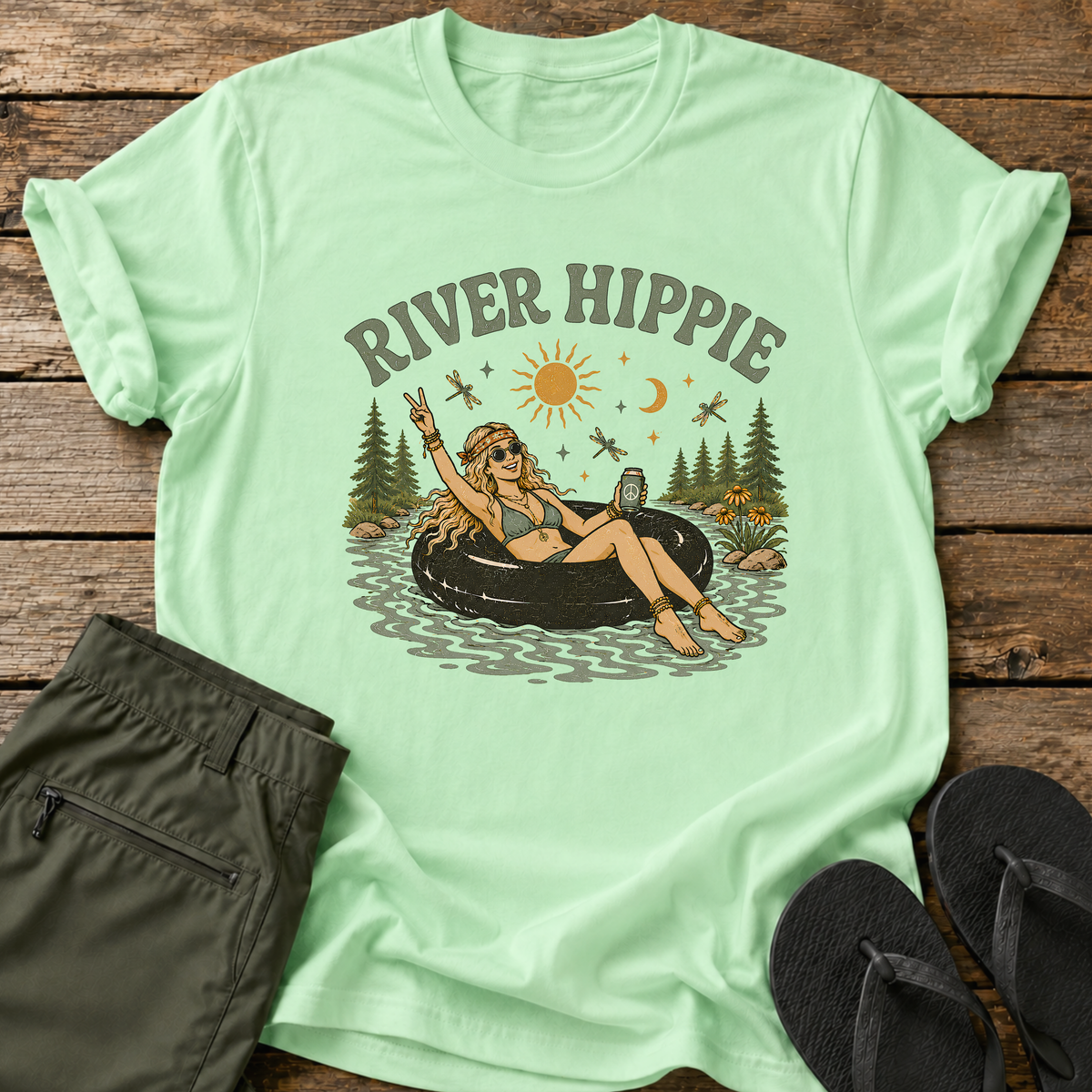 River Hippie Girl T-Shirt