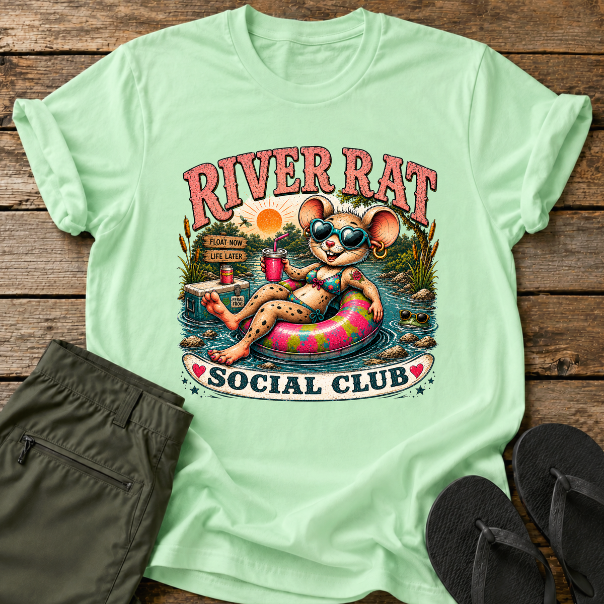 Girl River Rat Social Club T-Shirt