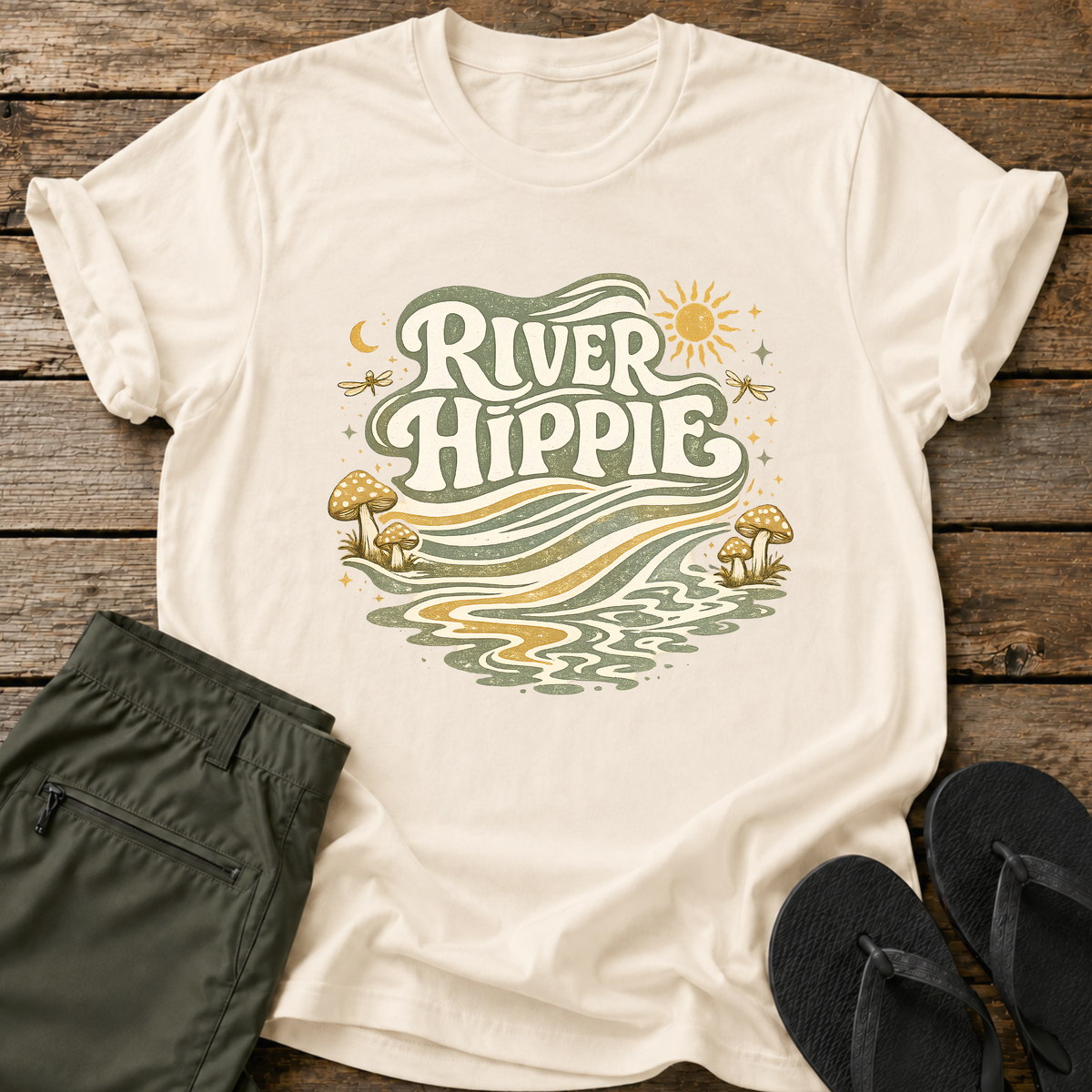 Flowing River Hippie T-Shirt