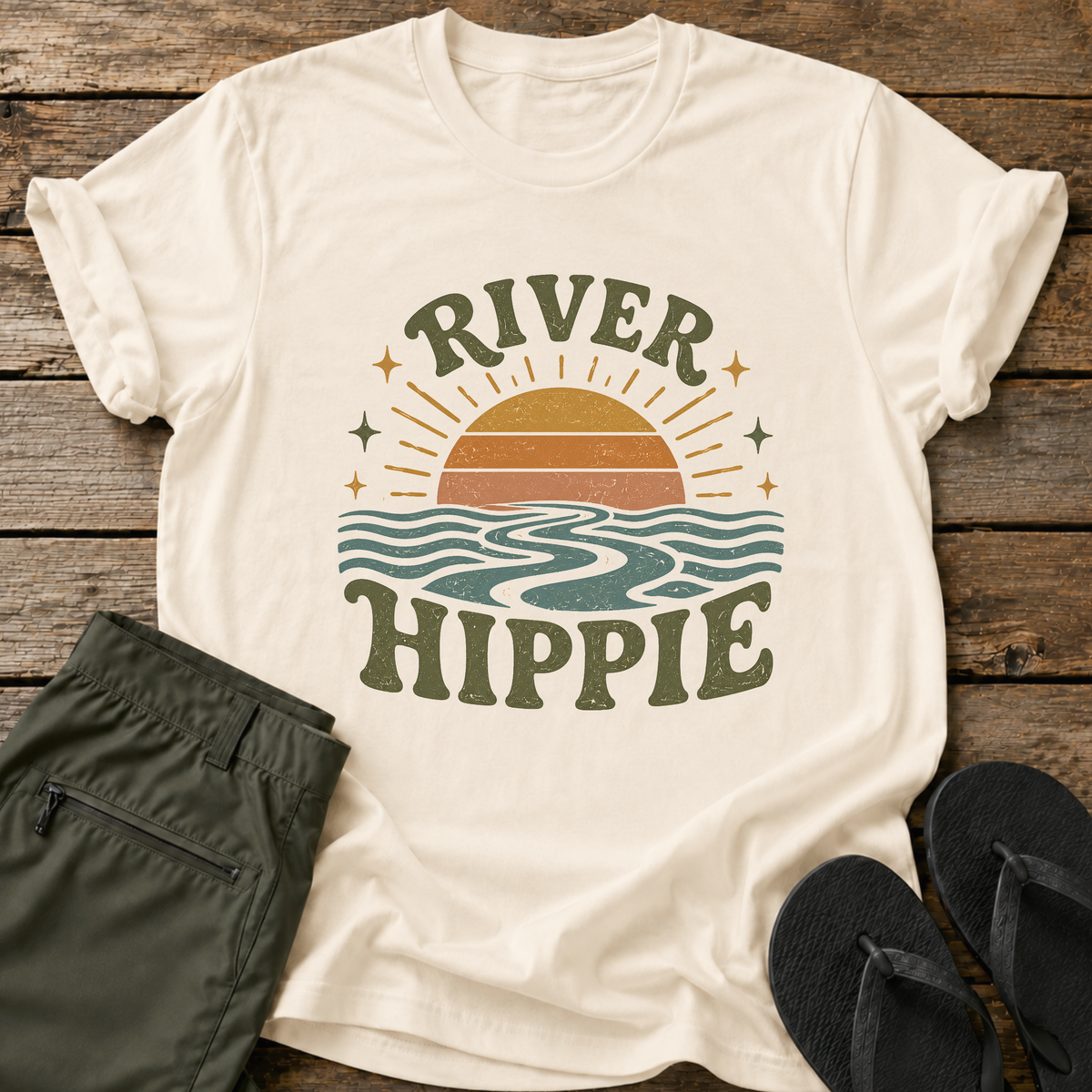 River Hippie Sun T-Shirt