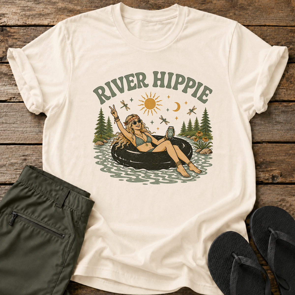 River Hippie Girl T-Shirt