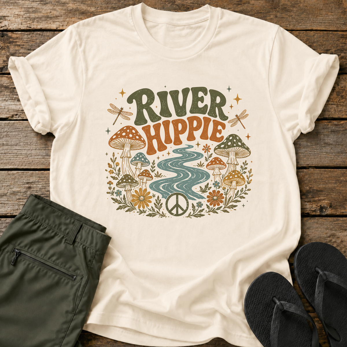 River Hippie Peace T-Shirt