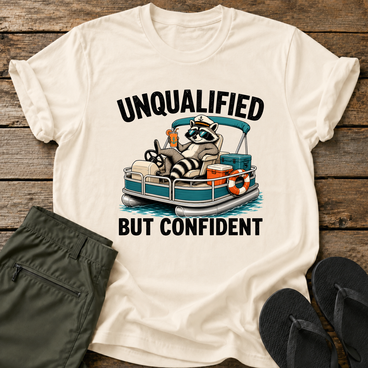 Unqualified Pontoon Captain T-Shirt