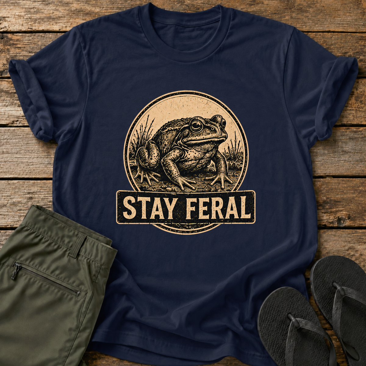 Stay Feral Frog T-Shirt