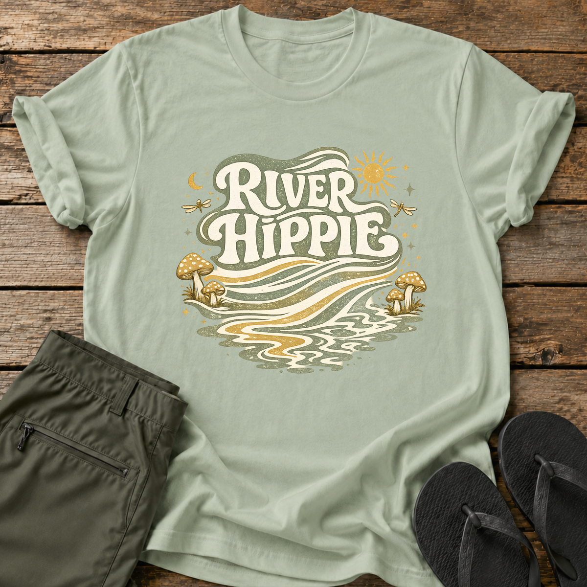 Flowing River Hippie T-Shirt