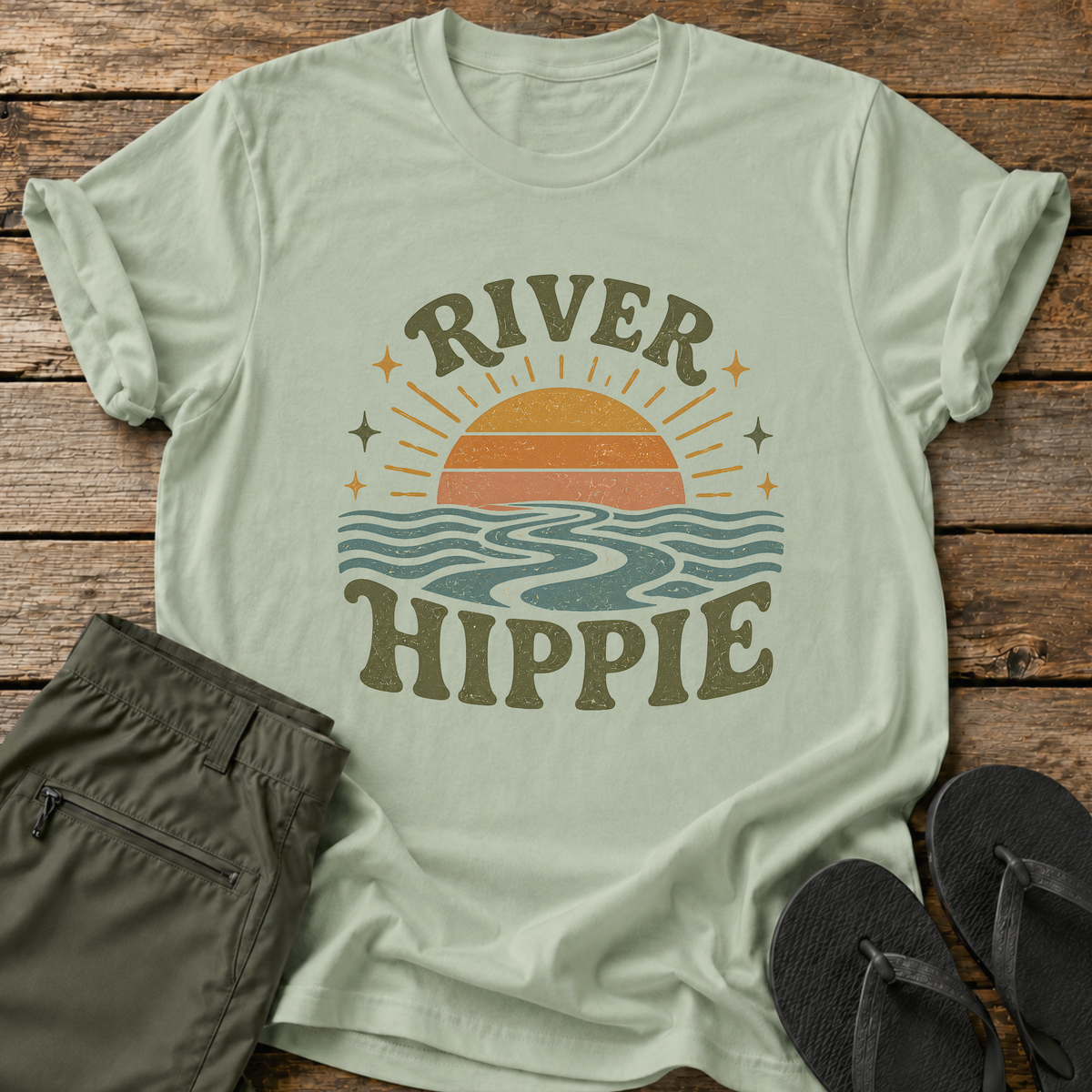 River Hippie Sun T-Shirt
