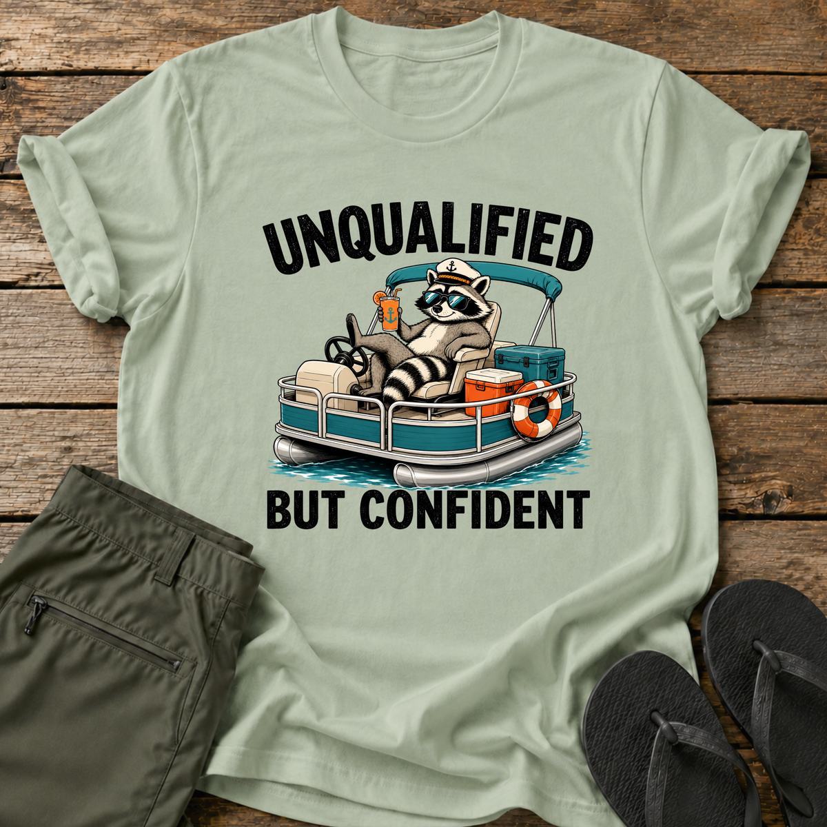 Unqualified Pontoon Captain T-Shirt