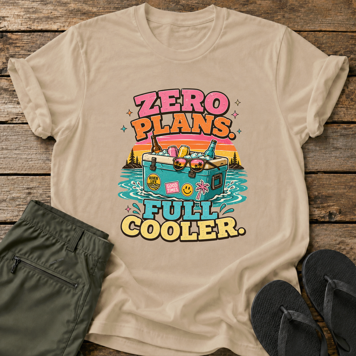 Zero Plans Full Cooler T-Shirt