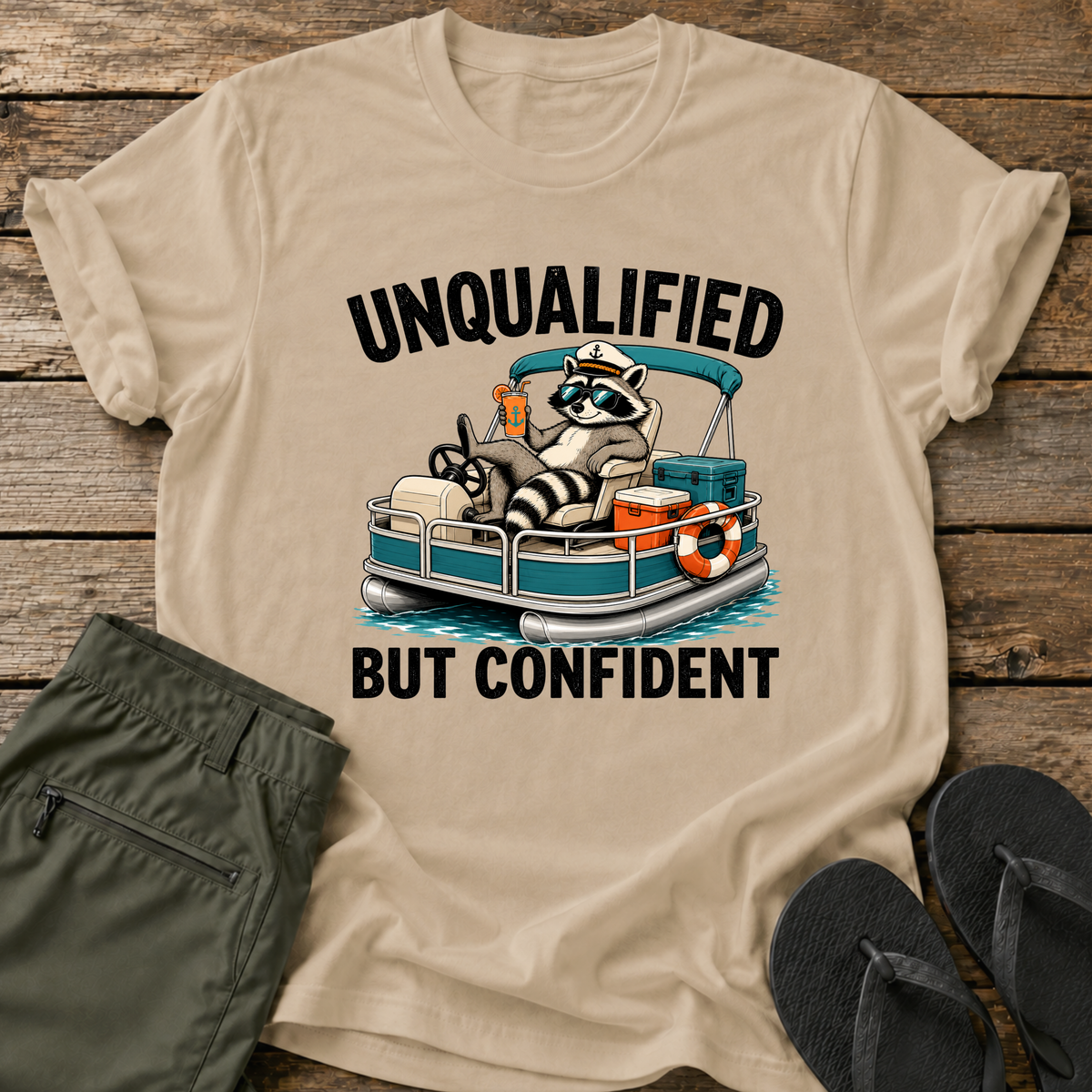 Unqualified Pontoon Captain T-Shirt
