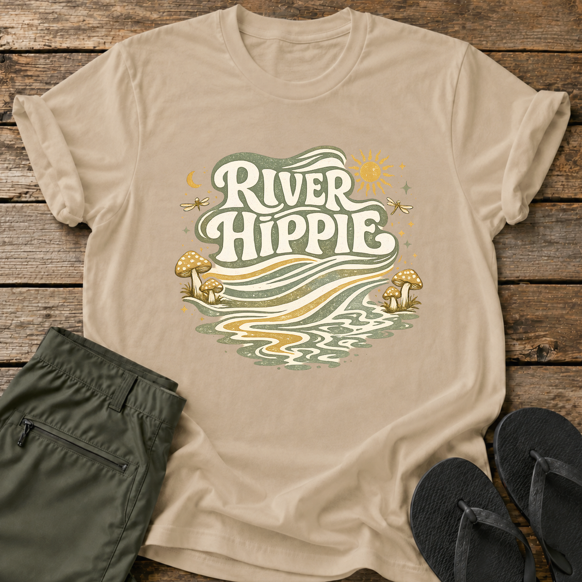 Flowing River Hippie T-Shirt