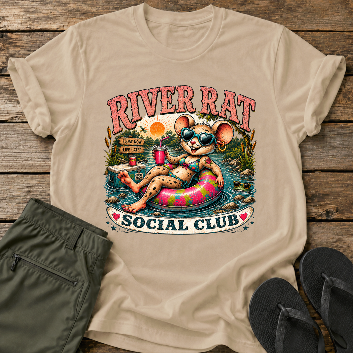 Girl River Rat Social Club T-Shirt