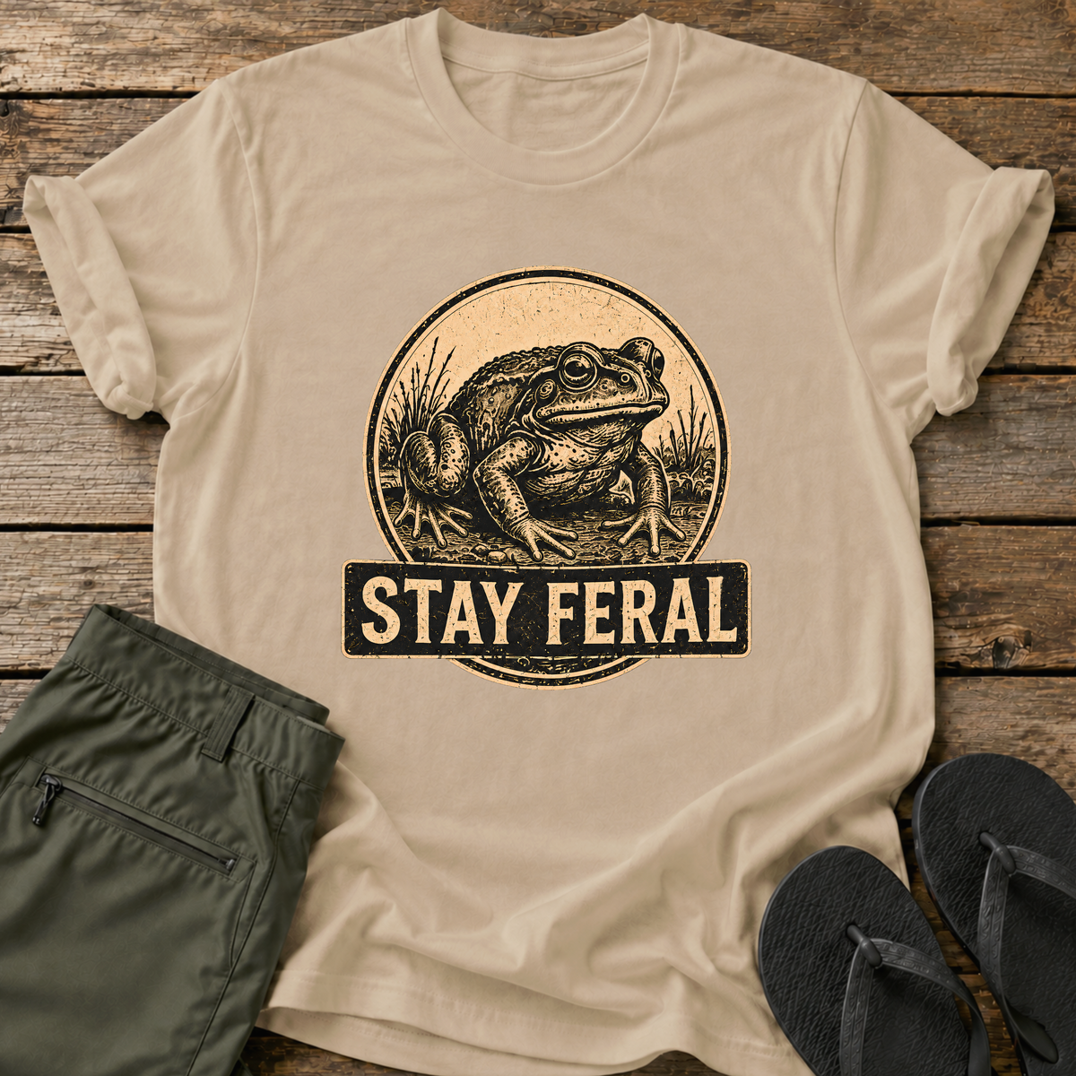 Stay Feral Frog T-Shirt