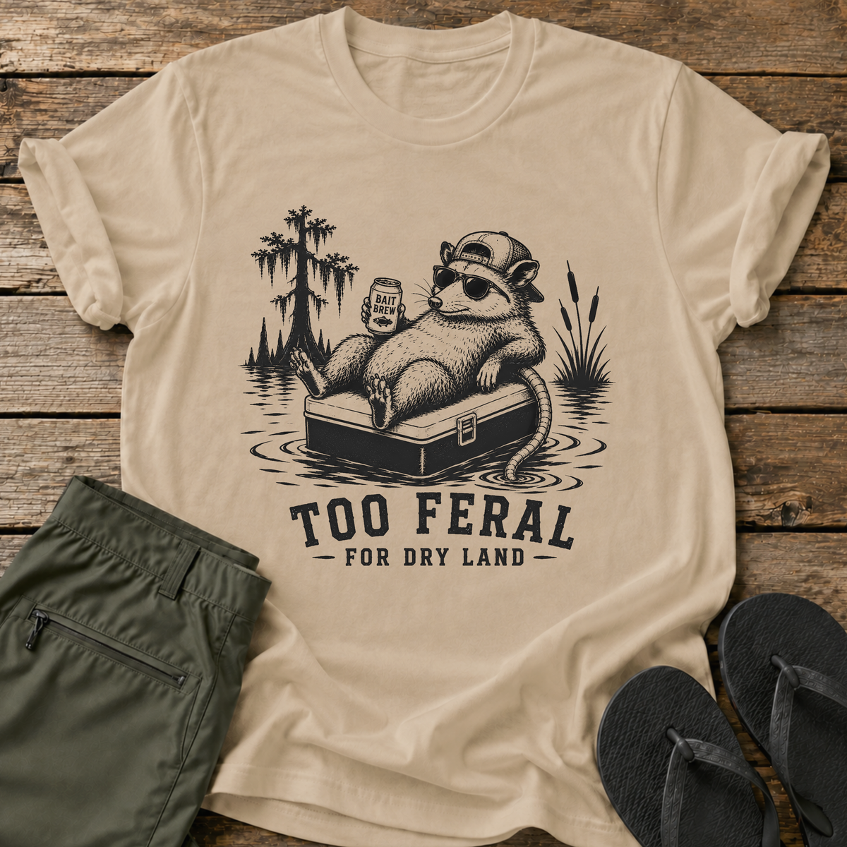 To Feral For Dry Land T-Shirt