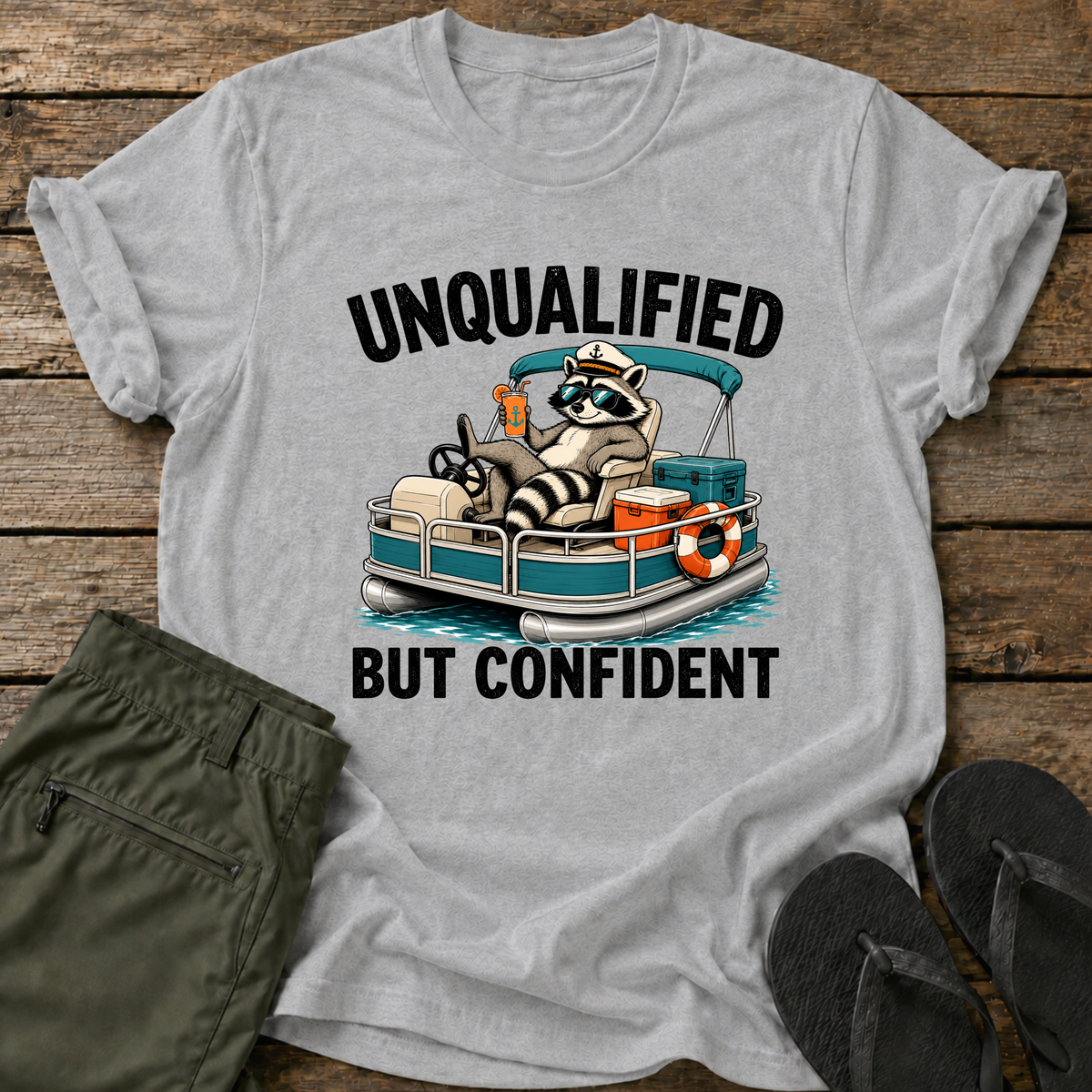 Unqualified Pontoon Captain T-Shirt