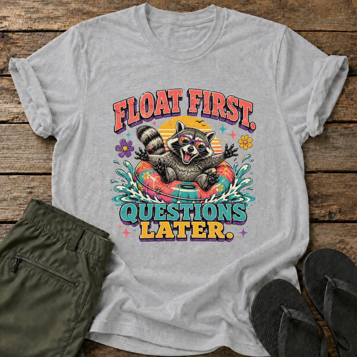 Float First Raccoon T-Shirt