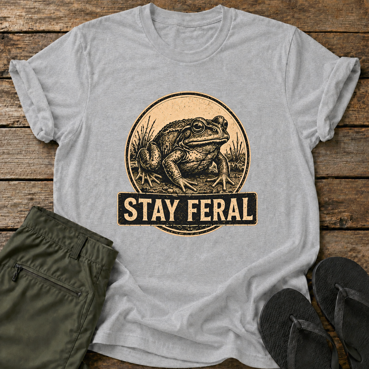 Stay Feral Frog T-Shirt
