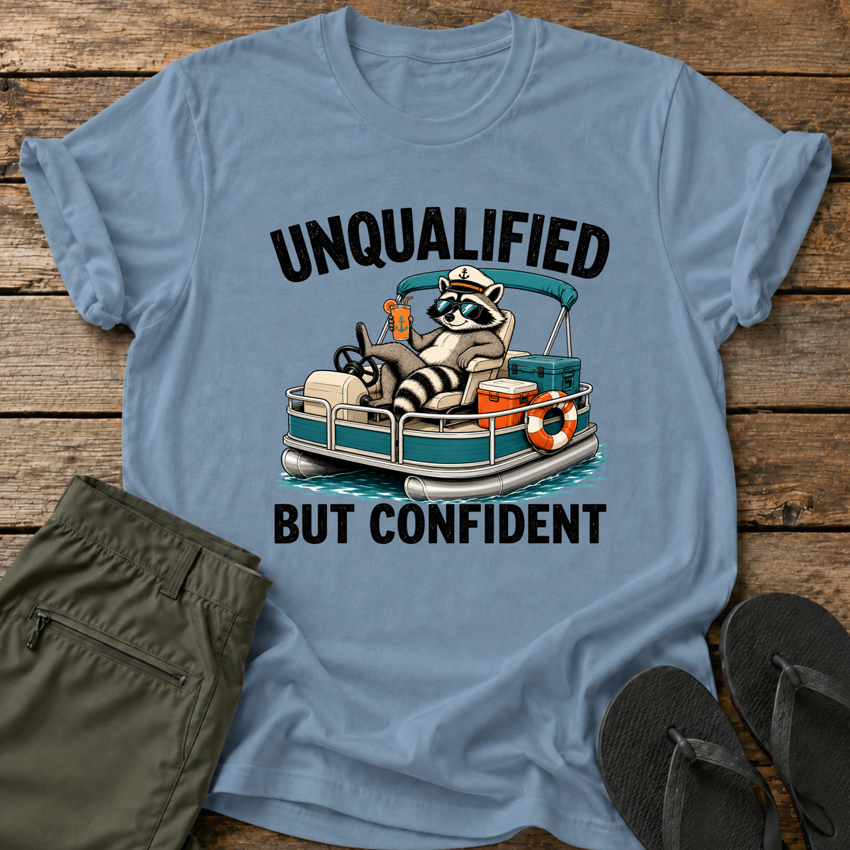 Unqualified Pontoon Captain T-Shirt