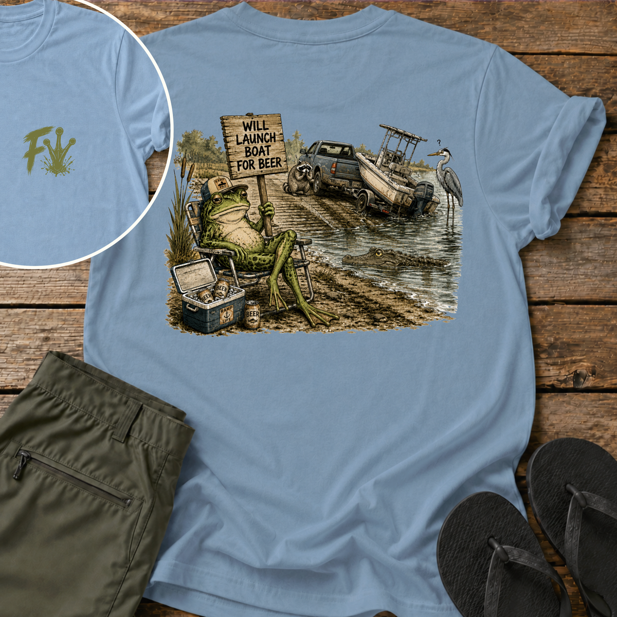 Will Launch Boat For Beer T-Shirt