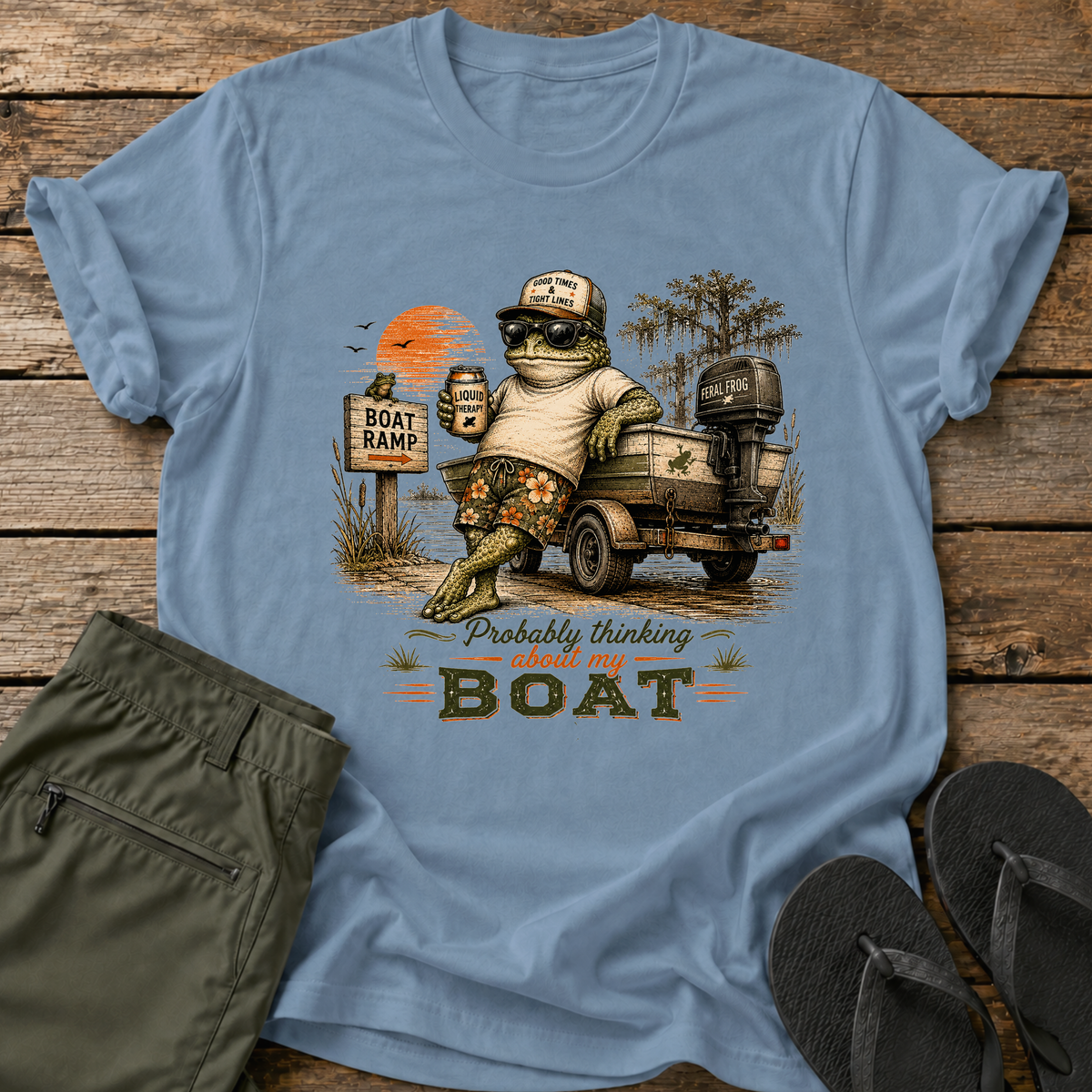 Thinking About My Boat T-Shirt