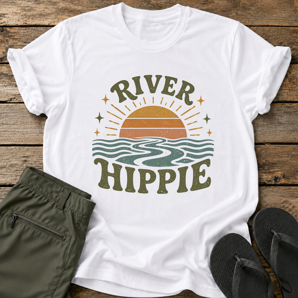 River Hippie Sun T-Shirt