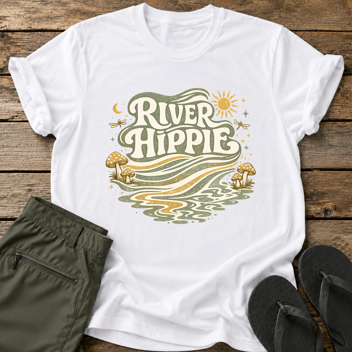 Flowing River Hippie T-Shirt