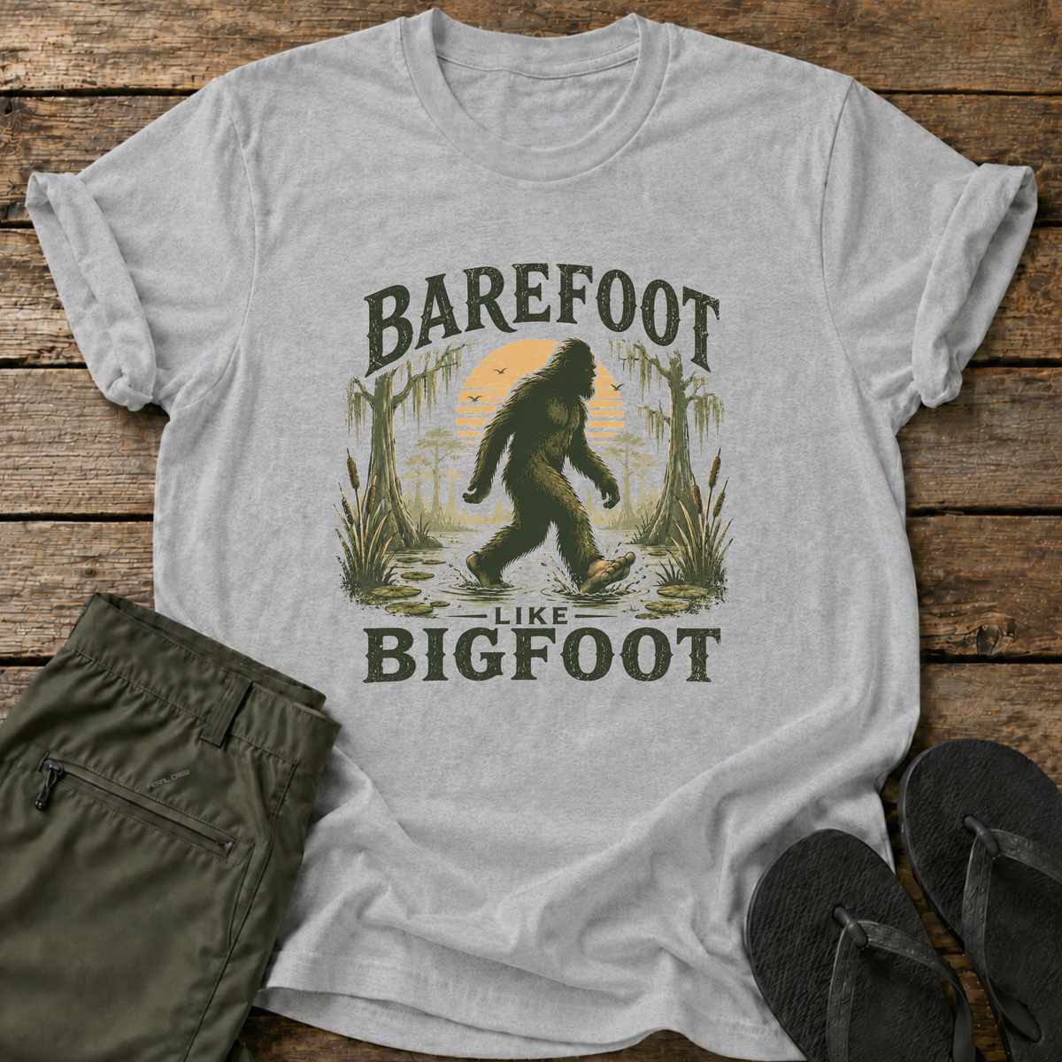Barefoot Like Bigfoot T-Shirt