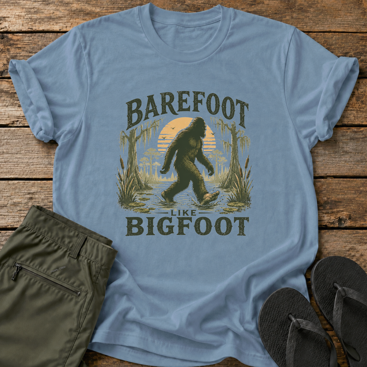 Barefoot Like Bigfoot T-Shirt