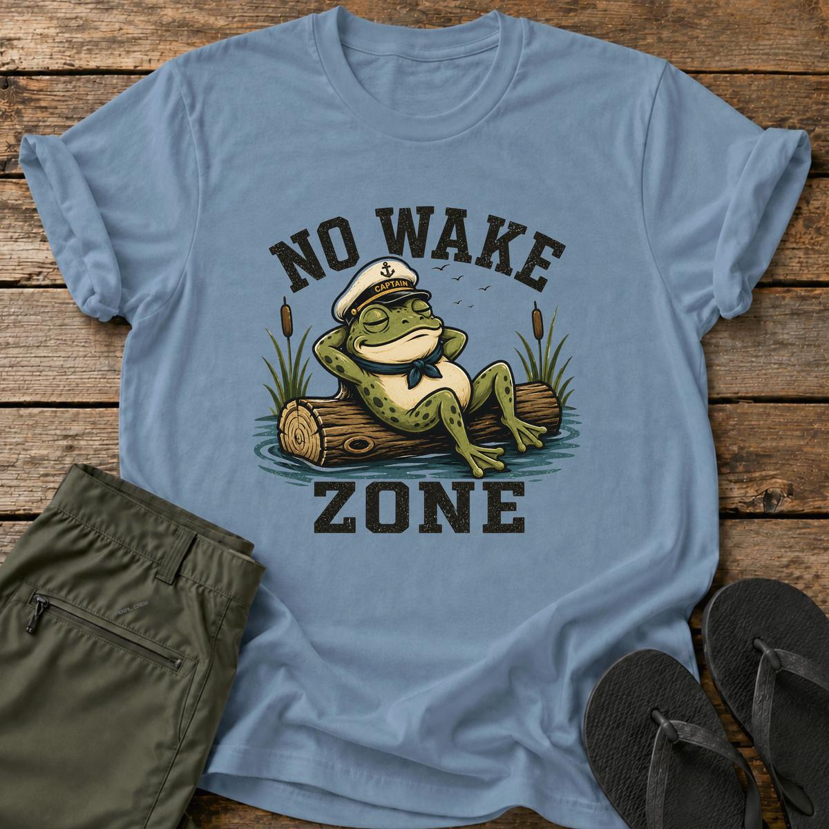 No Wake Zone Frog T-Shirt