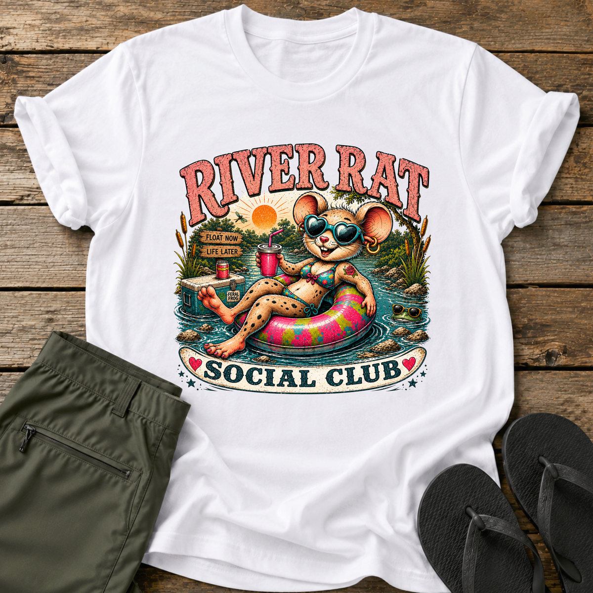 Girl River Rat Social Club T-Shirt