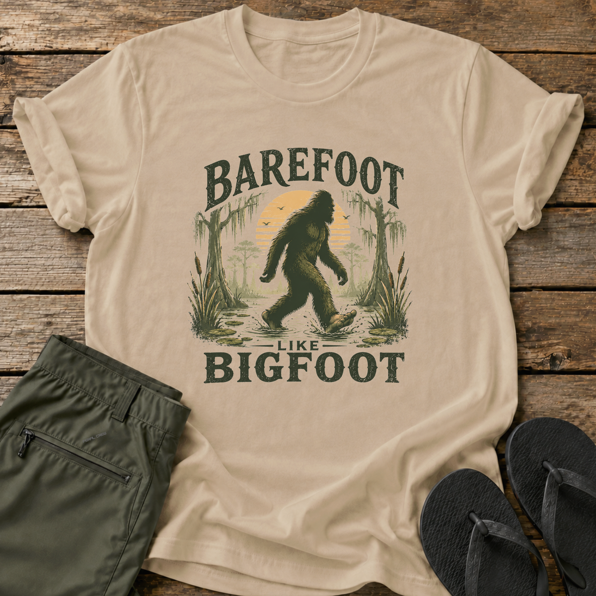 Barefoot Like Bigfoot T-Shirt