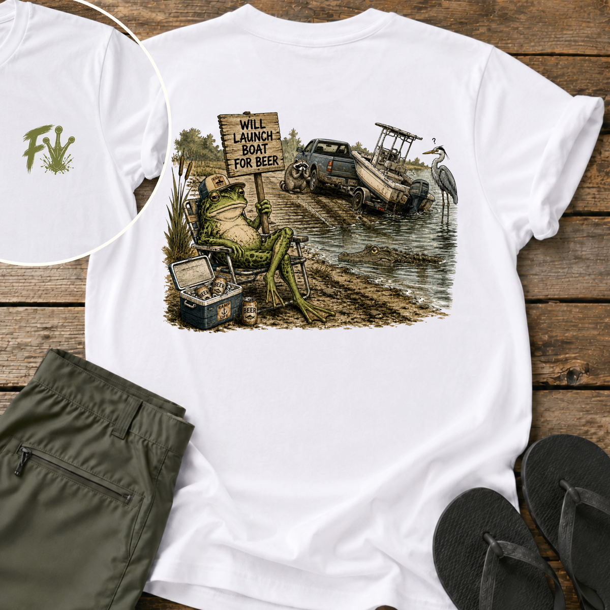 Will Launch Boat For Beer T-Shirt