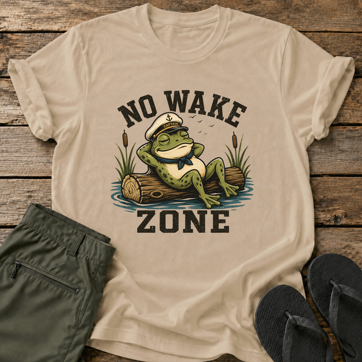 No Wake Zone Frog T-Shirt