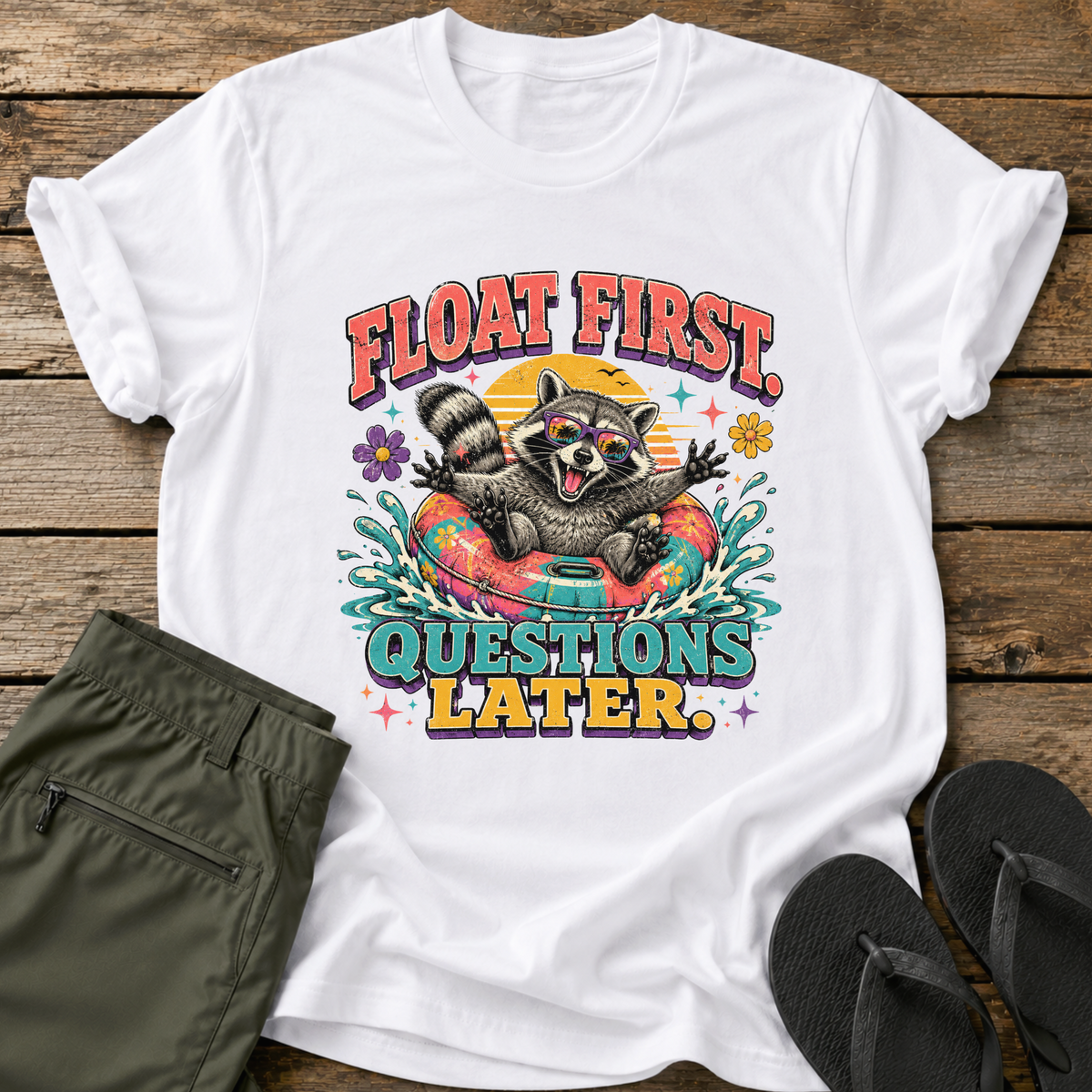 Float First Raccoon T-Shirt