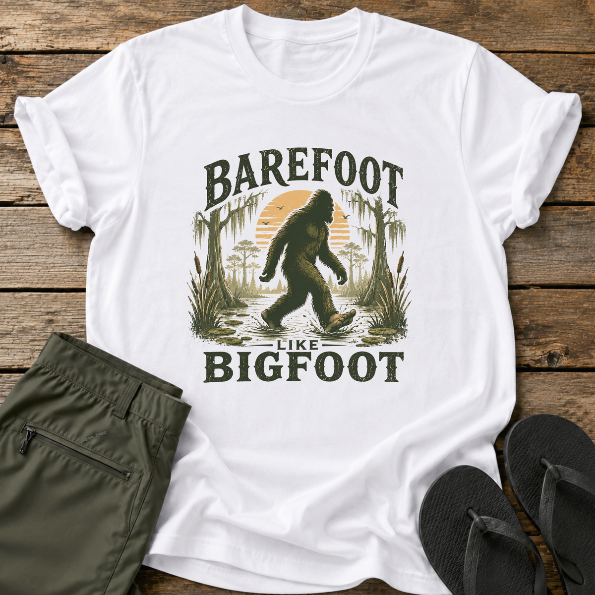 Barefoot Like Bigfoot T-Shirt